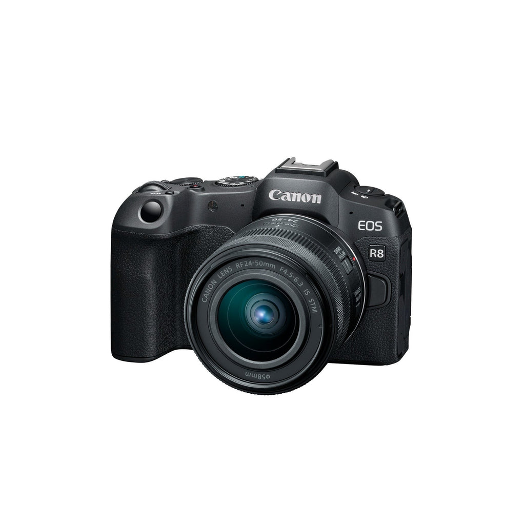 Canon EOS R8 Mirrorless Camera with RF 24-50mm f/4.5-6.3 IS STM Lens Bundle