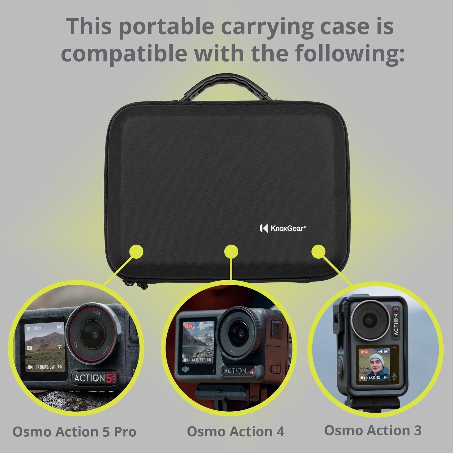 Knox Gear Portable Storage and Carrying Case and Refresh 1-Year Plan (Physical Card) Bundle