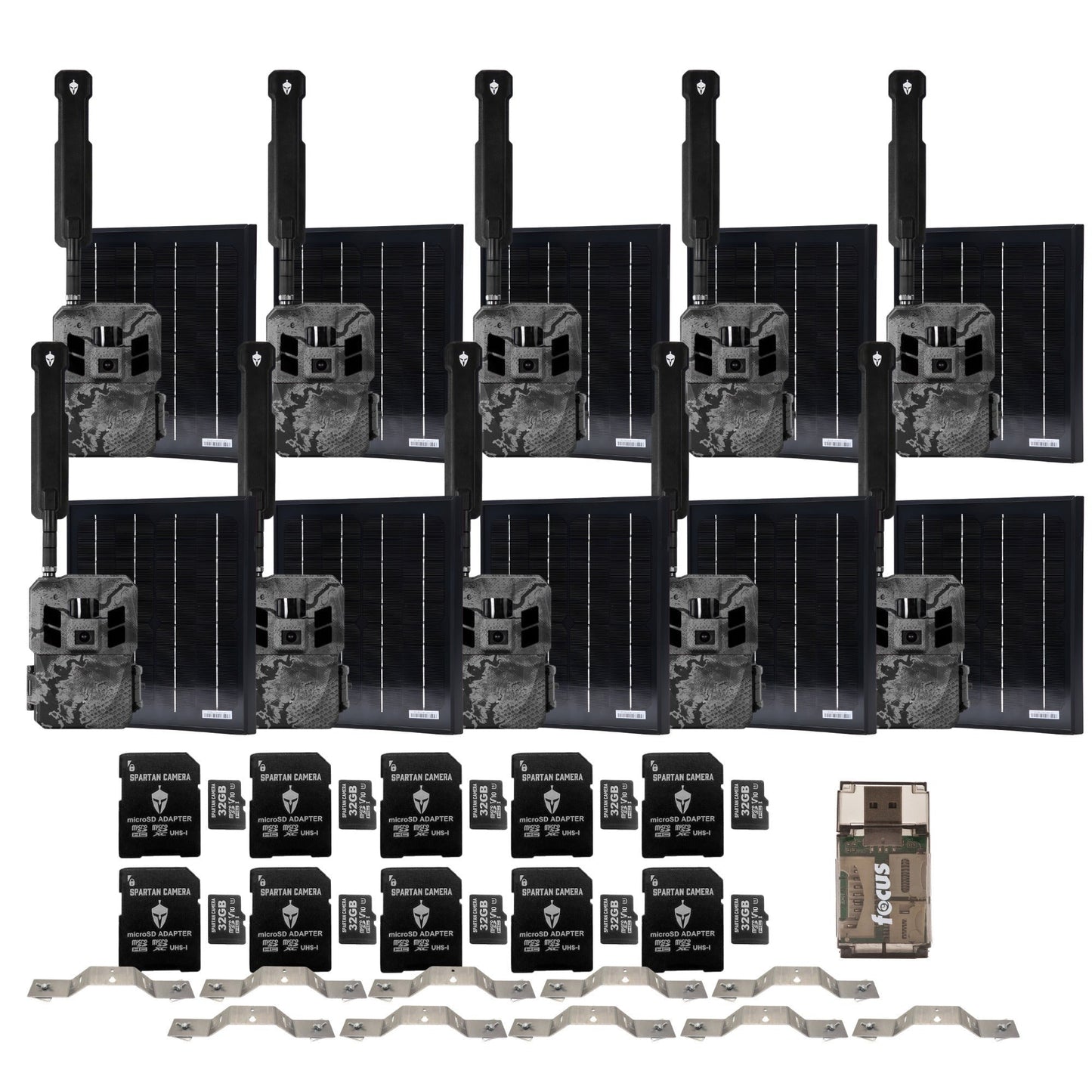 Spartan GoLive3 4G/LTE Multi-Carrier Trail Camera (Areus Camo) with Accs. Bundle