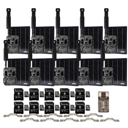 Spartan GoLive3 4G/LTE Multi-Carrier Trail Camera (Areus Camo) with Accs. Bundle