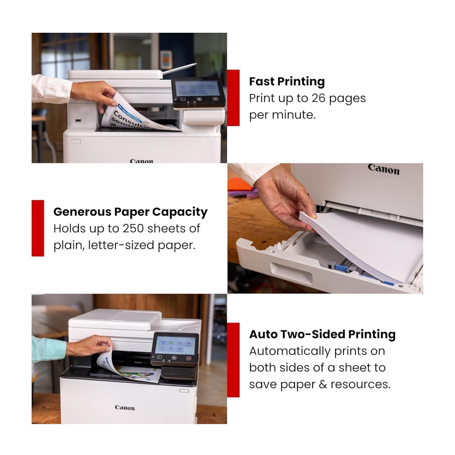 Canon imageCLASS MF665Cdw Color Laser Printer with Wireless Duplex 26ppm (White)