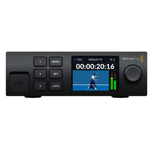 Blackmagic Design 2110 IP Converter 3x3G with 2.2-Inch LCD Display and 10G Ethernet (Black)