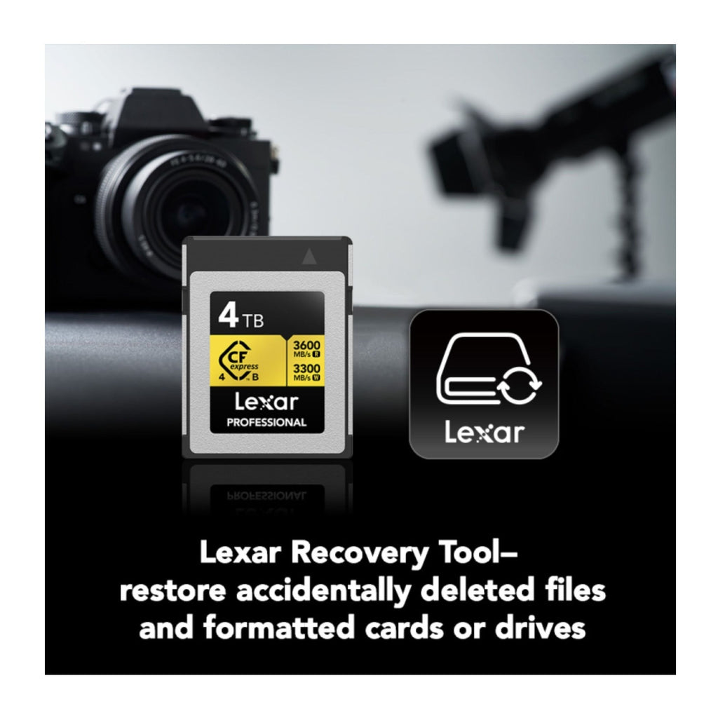 Lexar 4TB Professional GOLD CFexpress 4.0 Type B Memory Card