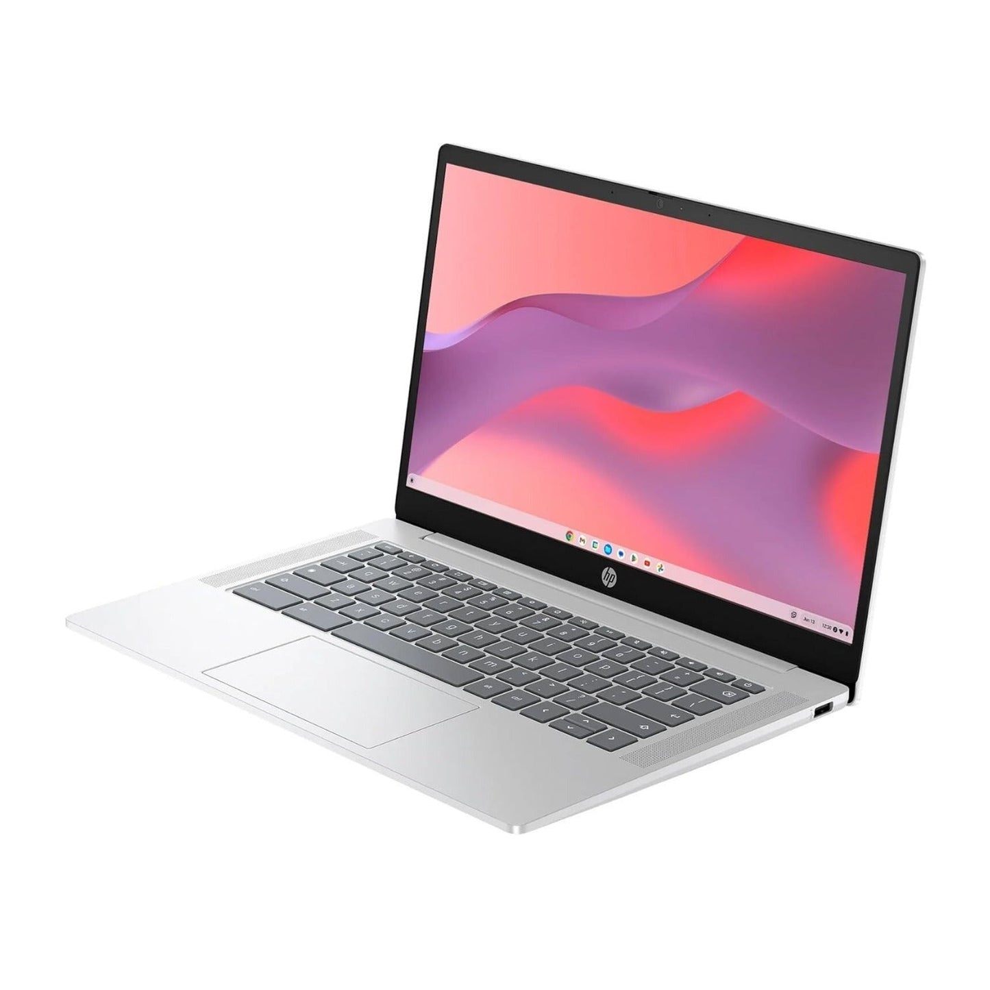HP 14 Inch Chromebook, Intel N200 Processor, 4GB RAM, 128GB SSD (Glacier Silver)