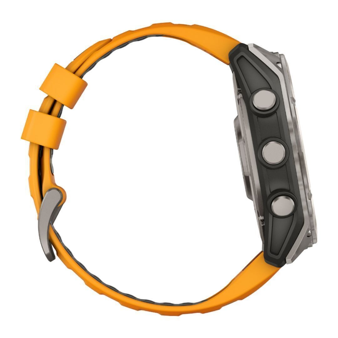 Garmin Fenix 8 AMOLED Sapphire 51mm Smartwatch (Spark Orange/Graphite) Bundle