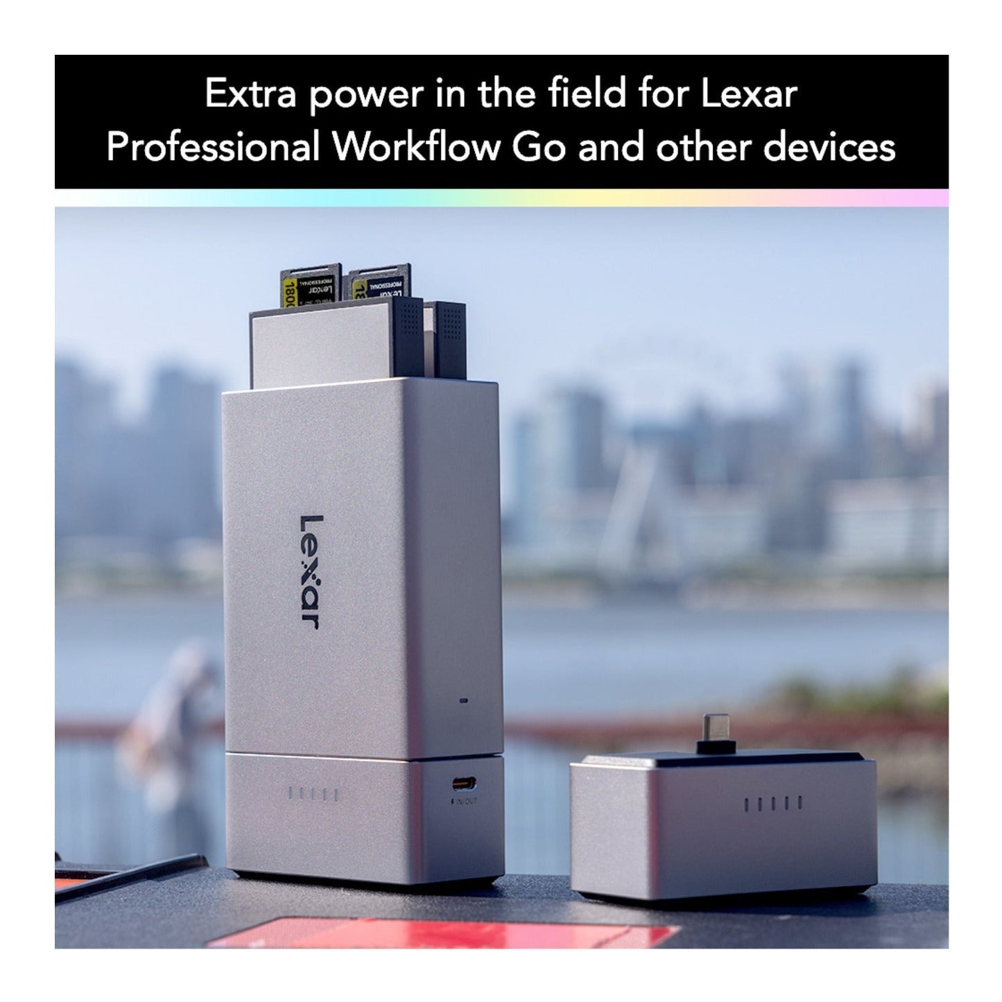 Lexar Professional Workflow Go 5000mAh Battery Pack - Rechargeable Power for Workflow Go Dock