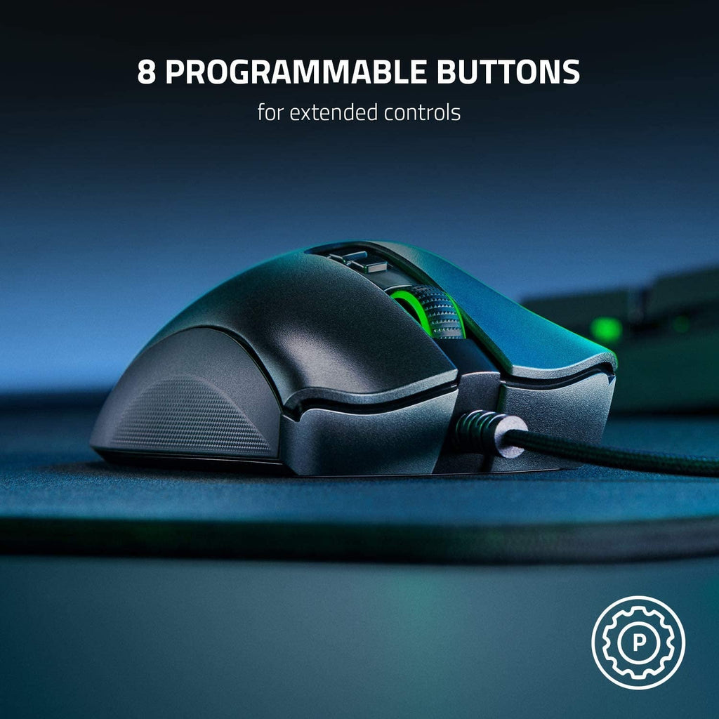 Razer DeathAdder V2 Ergonomic Wired Gaming Mouse (Certified Refurbished)