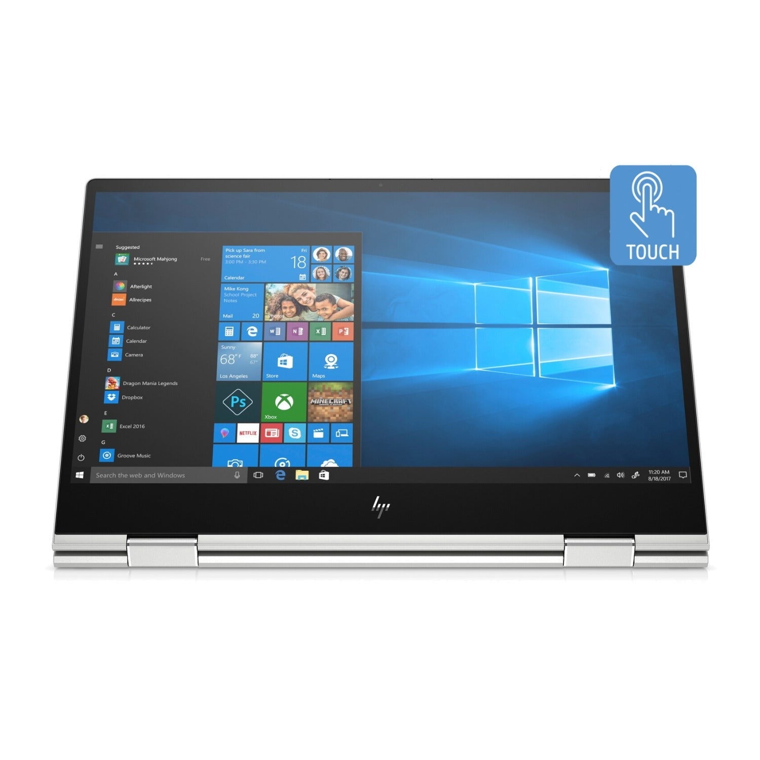 HP Envy x360 15m 15.6" FHD Touch Convertible Laptop, Intel Core i7-10510U, 12GB RAM, 512GB SSD + 32GB Intel Optane (Certified Refurbished)