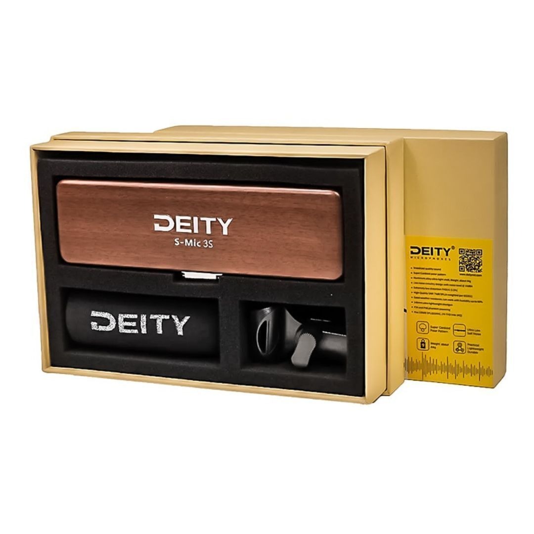Deity S-Mic 3S Shotgun Microphone (Black) and ASM2 Pro Kit Bundle