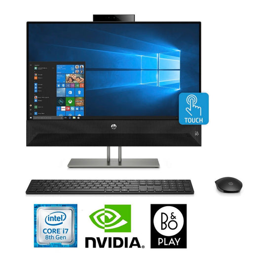 HP Pavilion 27" QHD Touch All-in-One PC, Intel Core i7-8700T, 16GB RAM, 2TB HDD + 256GB SSD, NVIDIA 4GB (Certified Refurbished)