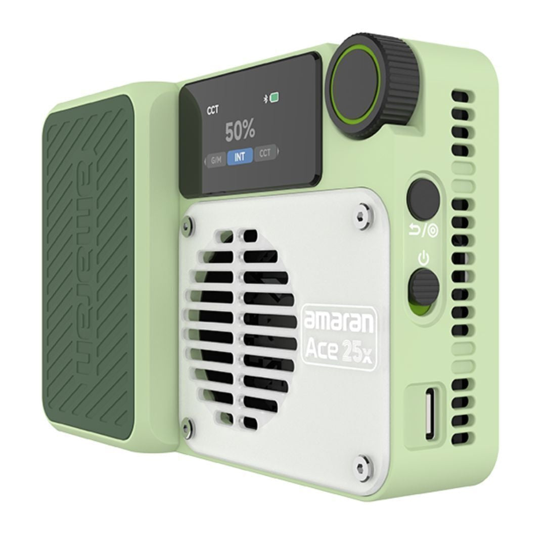 amaran Ace 25x Bi-Color LED Light with Ace Lock Quick-Release Mount and Optical Design (Green)