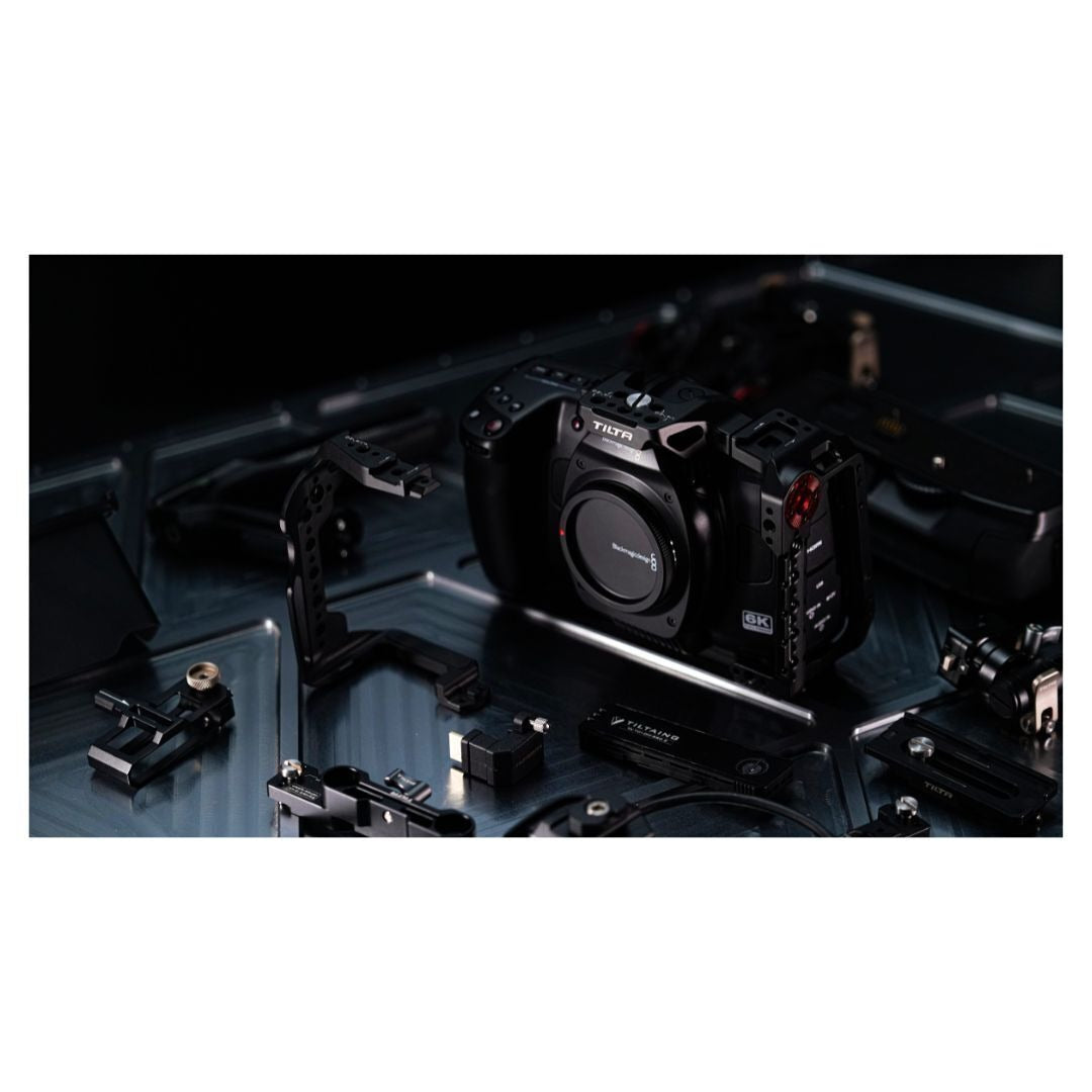 Tilta Advance Camera Cage Kit for BMCC 6K with 3-Point Locking Mechanism and Xeno Top Handle (Black)