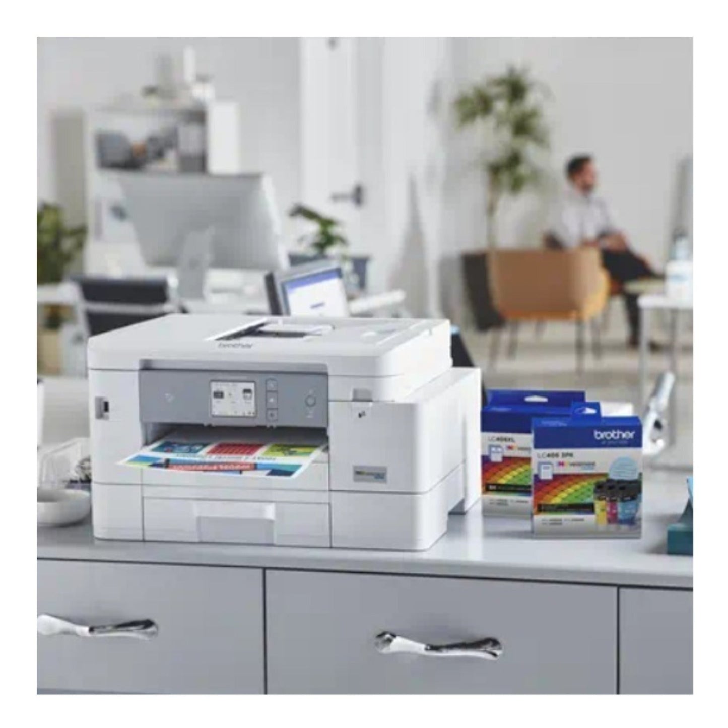 Brother LC406XLY Yellow INKvestment Tank Cartridge with High-Yield 5,000 Pages and Mess-Free Design