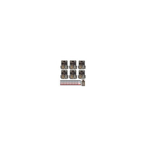 Browning Trail Cameras Dark Ops Extreme 16MP Game Camera (6-Pack) with 12 32GB Card and Card Reader