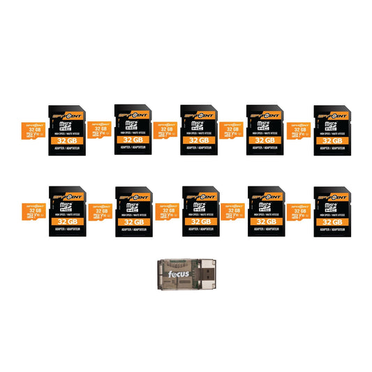 Spypoint MicroSD-32GB Memory Card (10-Pack) with Reader Bundle