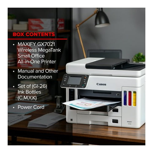 Canon Maxify GX7021 Wireless MegaTank All-In-One Color Printer