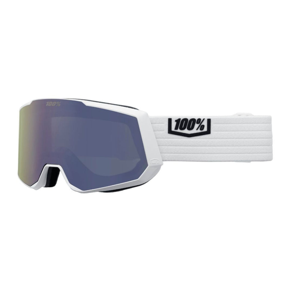 100 Percent Snowcraft XL Snow Goggles (White, Violet Mirror Lens)