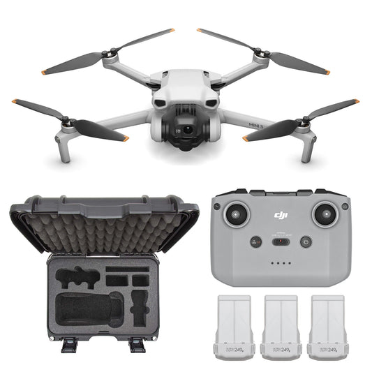 DJI Mavic 3 Fly More Combo with Hard Case with Foam Insert for DJI Mavic 3 (Black) bundle