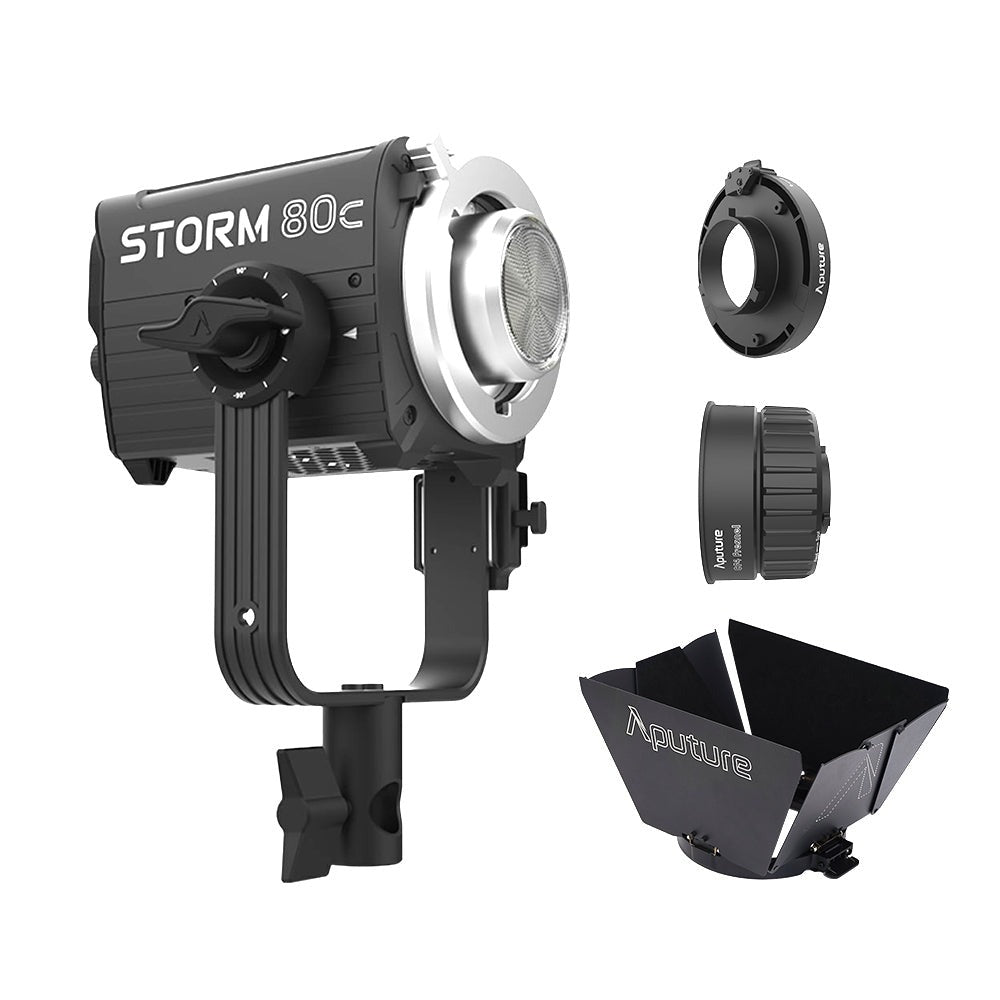 Aputure STORM 80c IP65 Weather-Resistant 80W Full-Color (Black) with Accessories