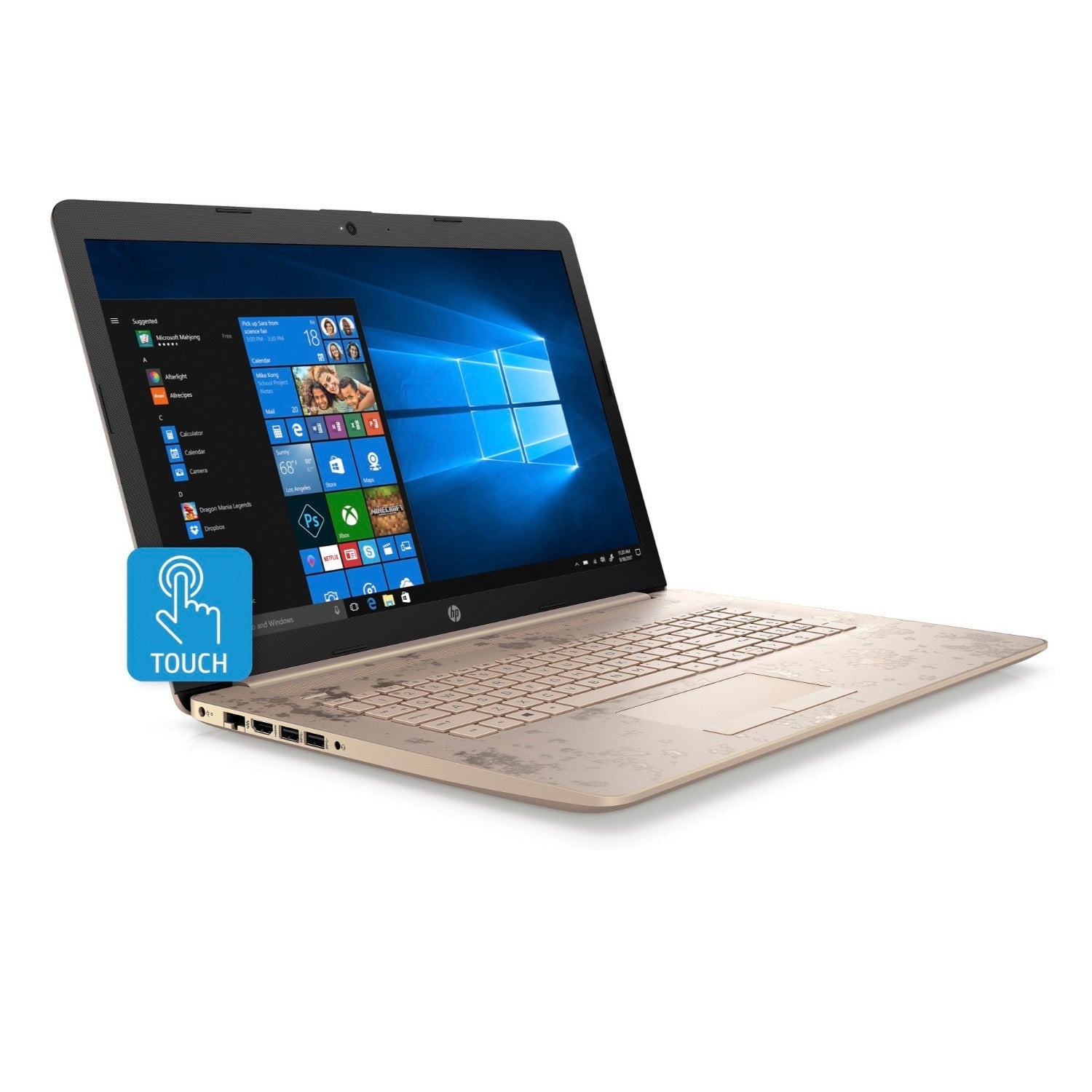 HP Laptop, 15.6" HD Touch, AMD A9-9425, 8GB RAM, 2TB HDD, Microsoft 365 Personal 1-Year (Certified Refurbished)