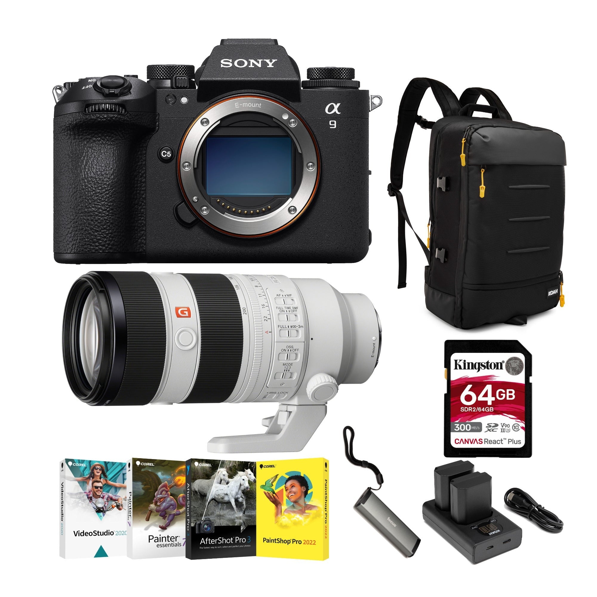 Sony a9 III Mirrorless Camera with FE 70-200mm f/2.8 GM OSS II Lens Bundle