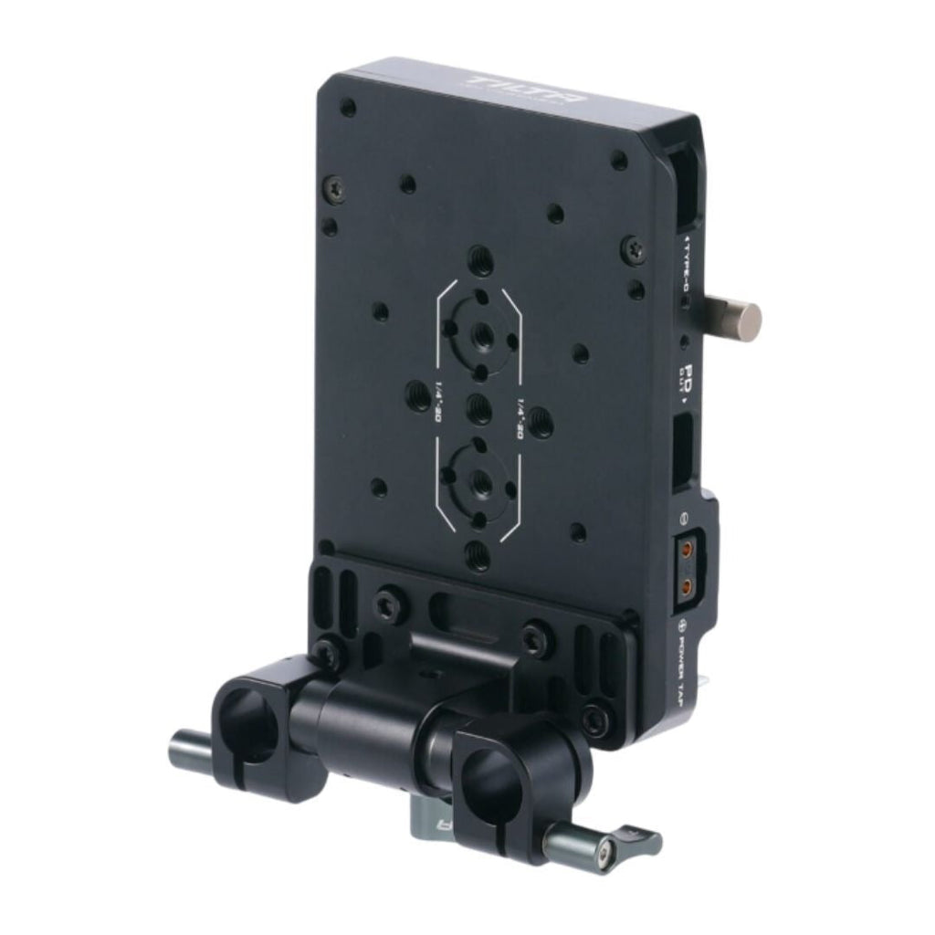 Tilta PD Lightweight Aluminum V-Mount Battery Plate with Dual 14.8V P-Tap and USB-C Ports (Black)