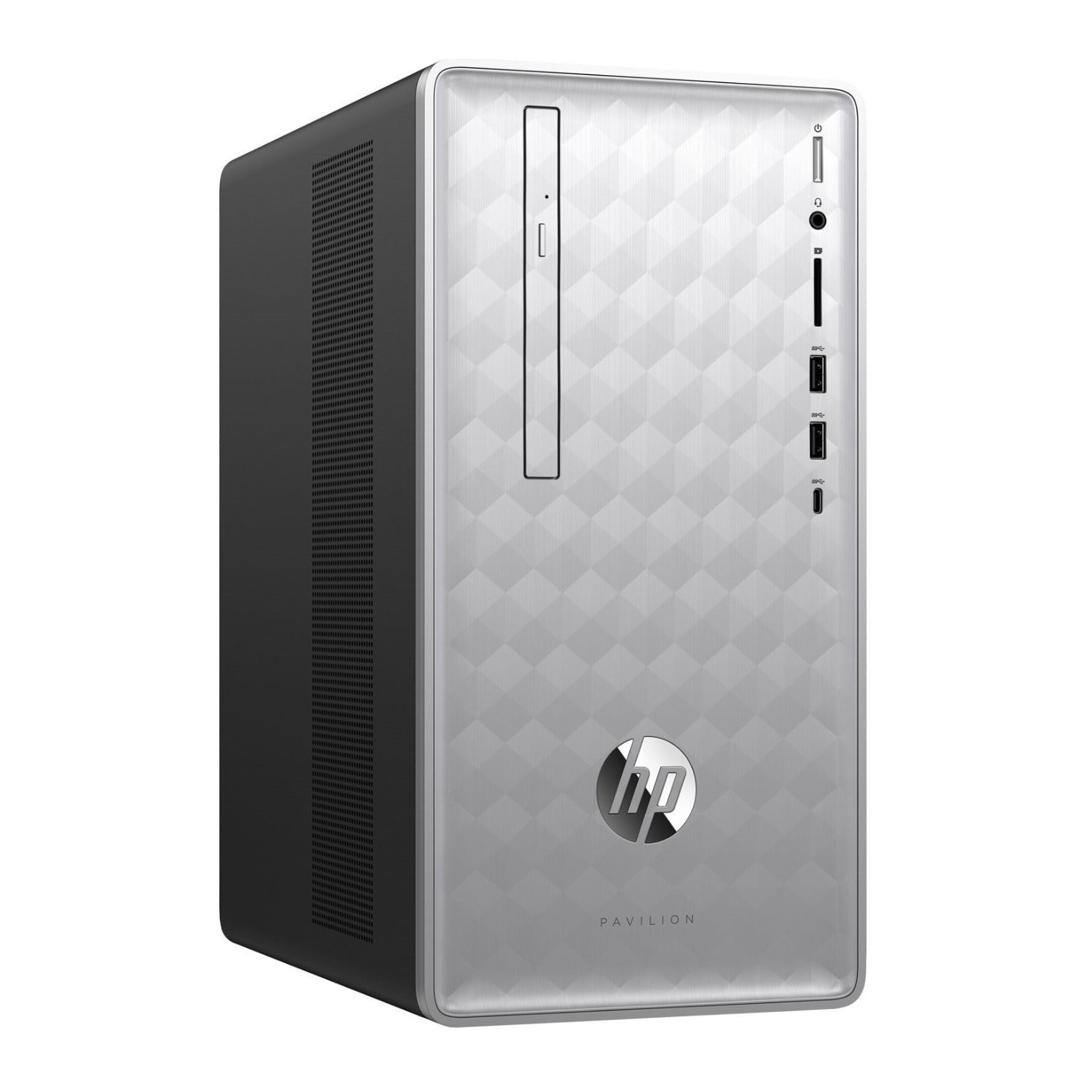 HP Pavilion 590 Desktop PC, AMD Ryzen 7 (8-Core), 16GB RAM, 1TB HDD + 256GB SSD, AMD Radeon RX 550 2GB, Windows 10 Home (Certified Refurbished)