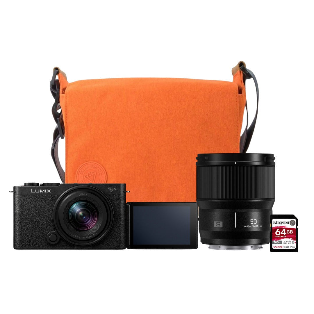 Panasonic Lumix S9N Full-Frame Mirrorless Camera with Lumix S9 1840 Lens Kit (Black) Bundle
