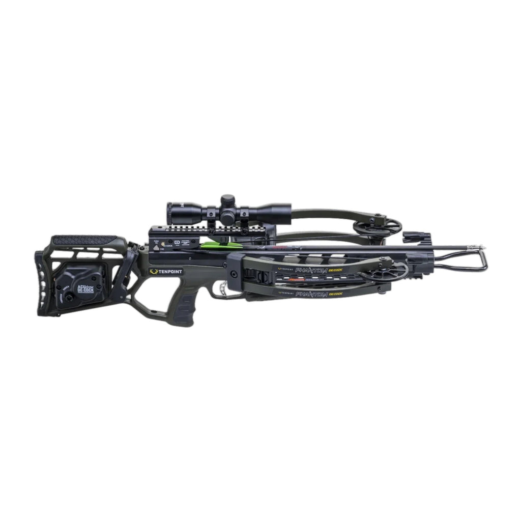 TenPoint Phantom Decock Vektra 400 FPS Reverse-Draw Crossbow Bundle with Accessories