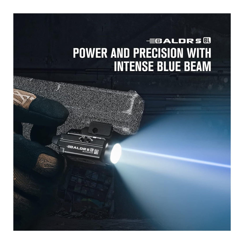 OLIGHT Baldr S Blue Beam 800 Lumens Magnetic USB Rechargeable Flashlight (Black)