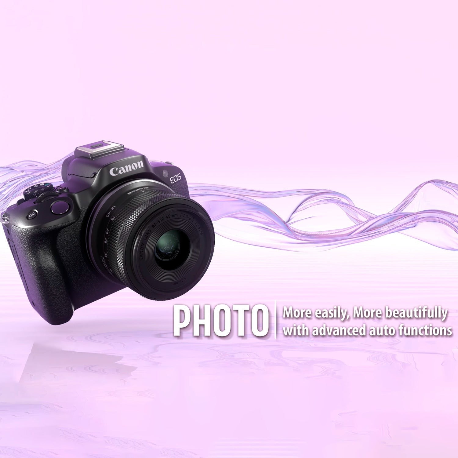 Canon EOS R50 Mirrorless Camera with 18-45mm Lens Bundle