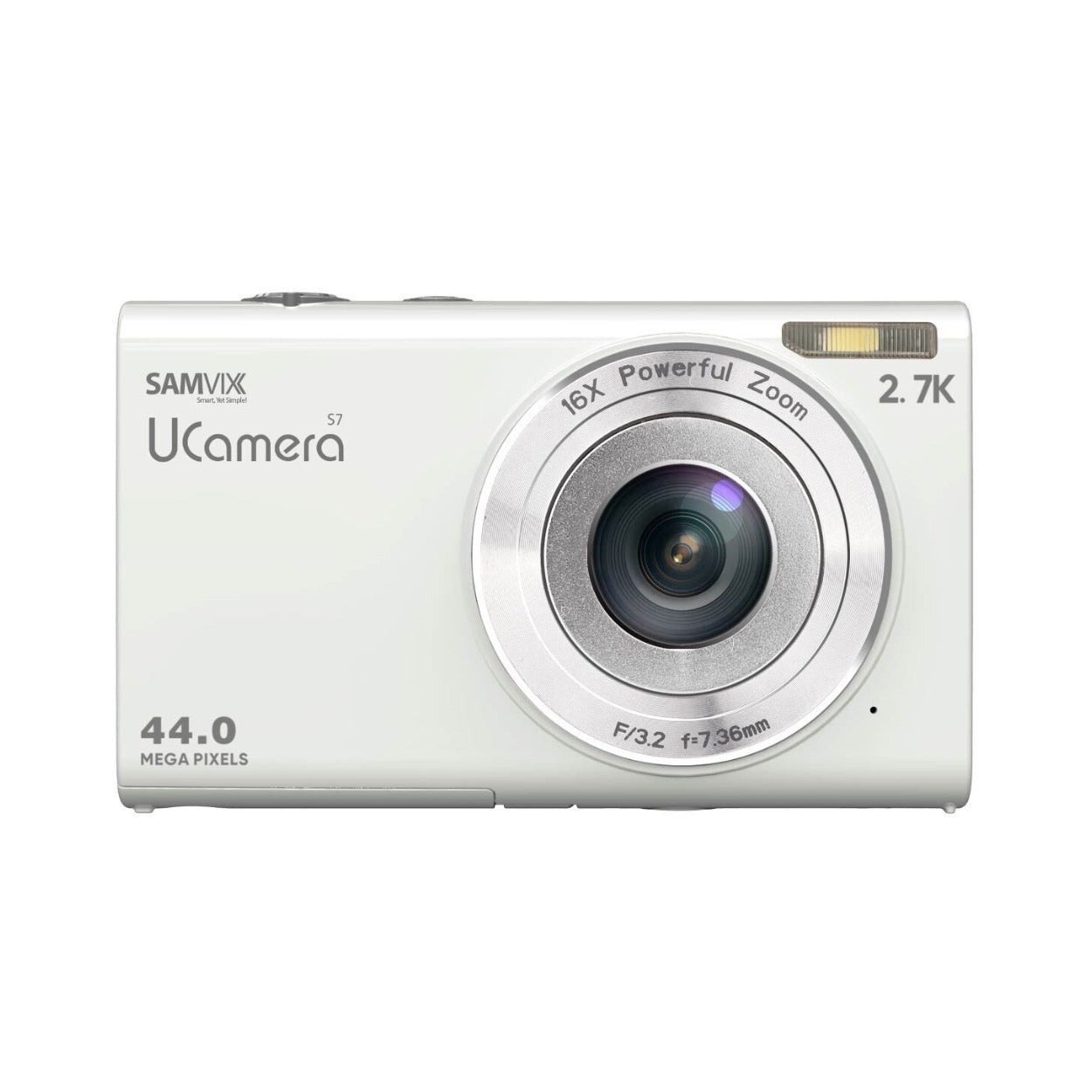 Samvix UCamera S7 Kosher Digital Camera (White, 44MP) (Used)