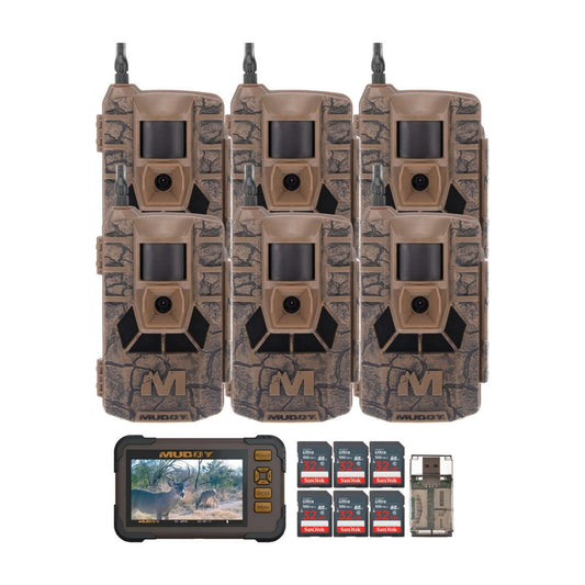 Muddy Matrix 36MP Imaging Cellular Trail Camera with On Demand Photo (6-Pack) Bundle