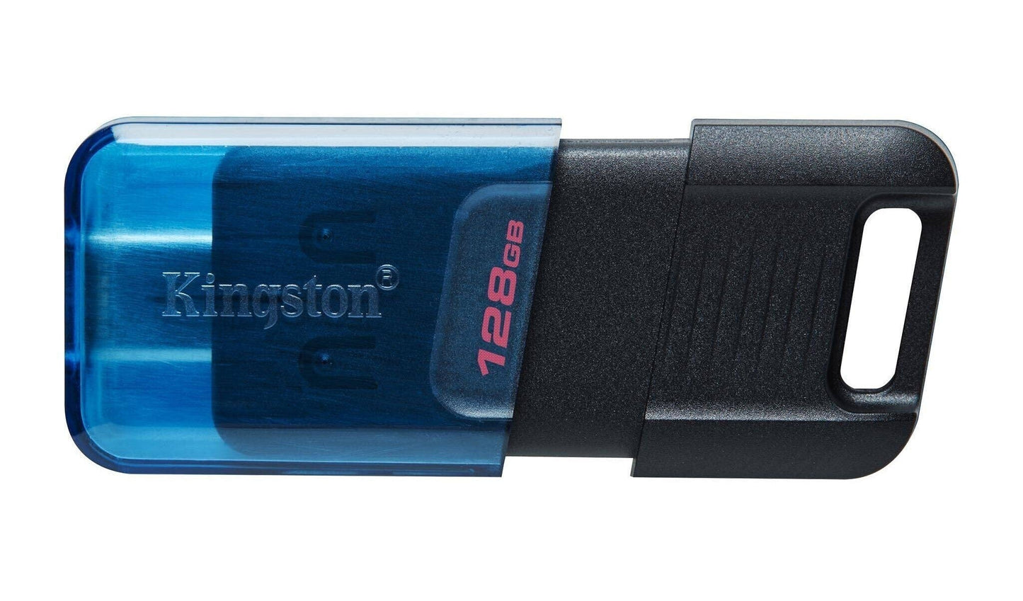 Kingstone 128GB DataTraveler 80 M Flash Drive for USB Type-C Devices with Up To 200MB/s Read Speed