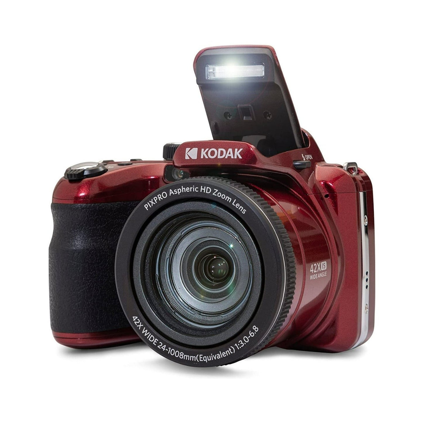 Kodak PIXPRO AZ425 Astro Zoom Camera (Red) with 32GB Memory Card and Accessory Bundle