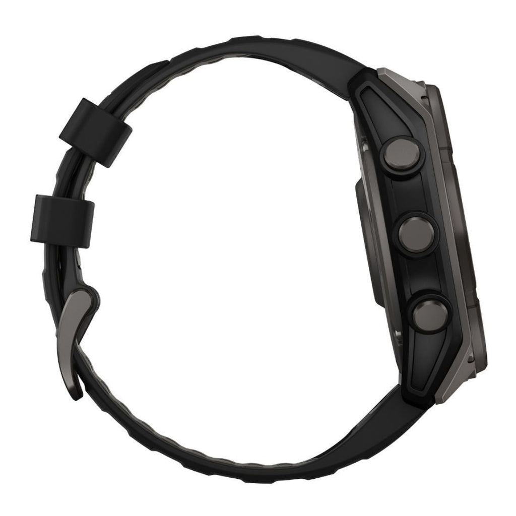 Garmin Fenix 8 Sapphire Solar 51mm Smartwatch (Black and Pebble Gray) Bundle