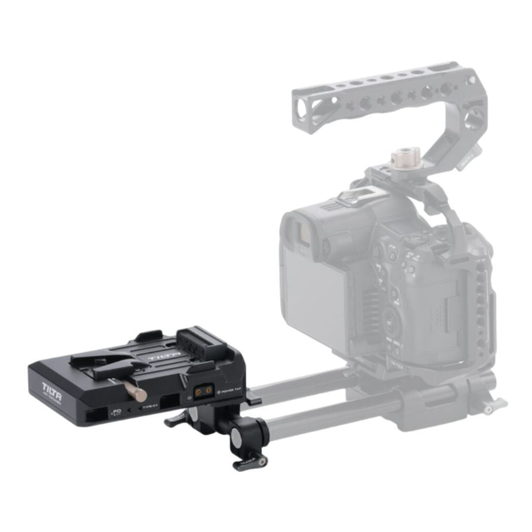Tilta PD Lightweight Aluminum V-Mount Battery Plate with Dual 14.8V P-Tap and USB-C Ports (Black)