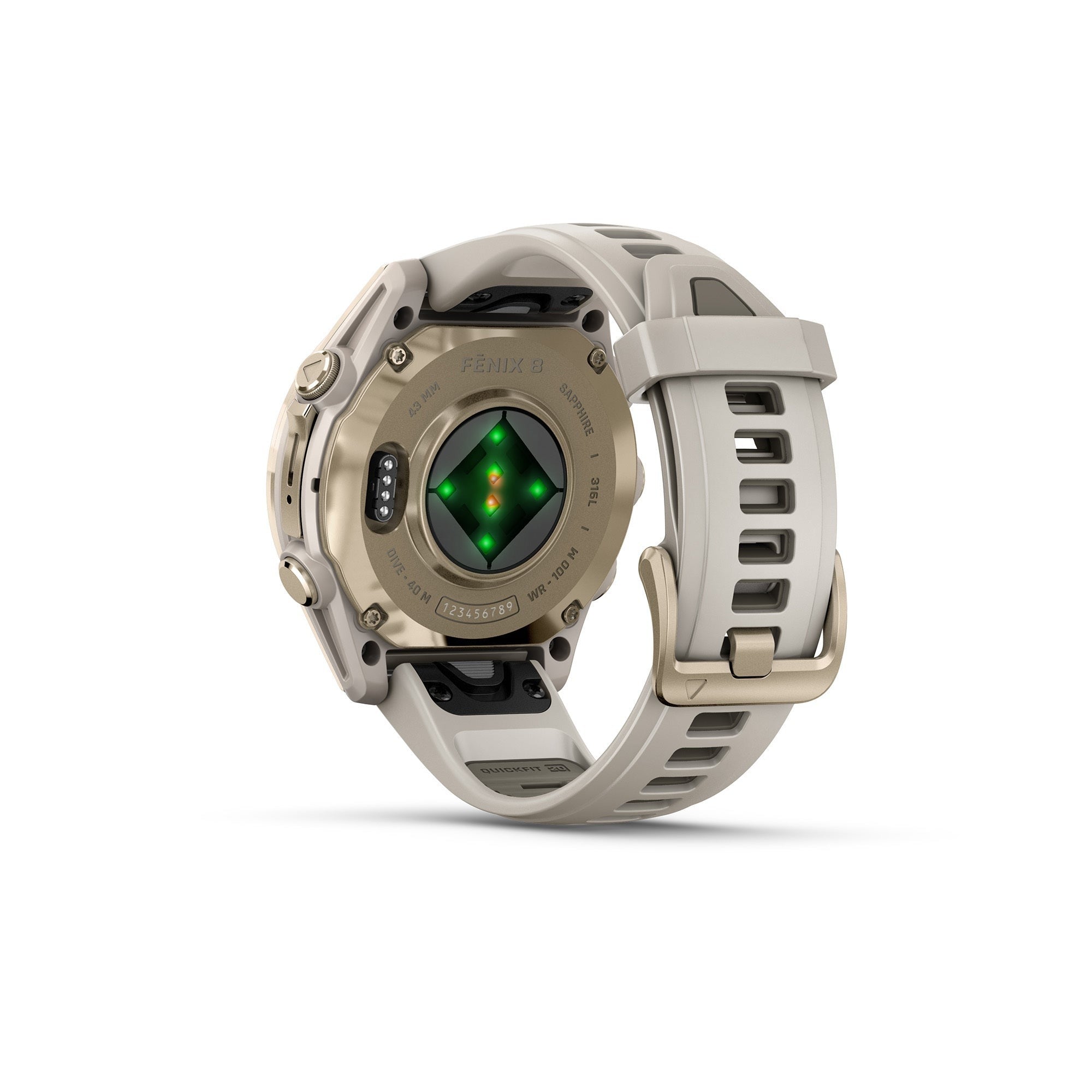 Garmin fēnix 8 AMOLED Sapphire GPS Smartwatch (43mm, Fog Gray/Sandstone) (Used)