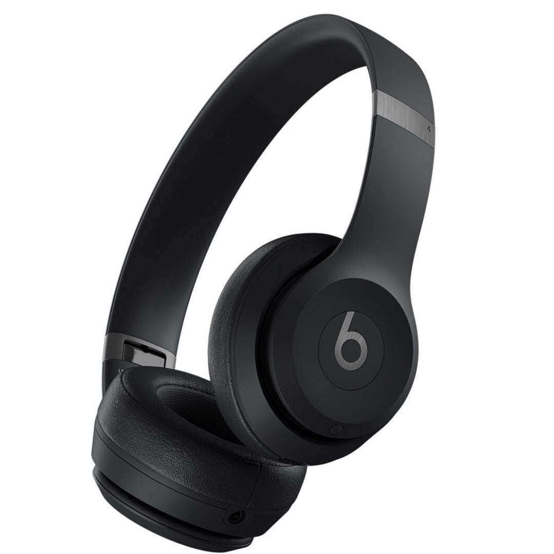 Beats Solo 4 Bluetooth Wireless On-Ear Headphones with Built-In DAC, Matte Black (Refurbished)