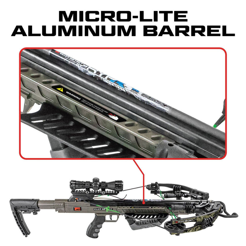 Killer Instinct BOSS 405 FPS Crossbow Package with 4x32 Illuminated Scope