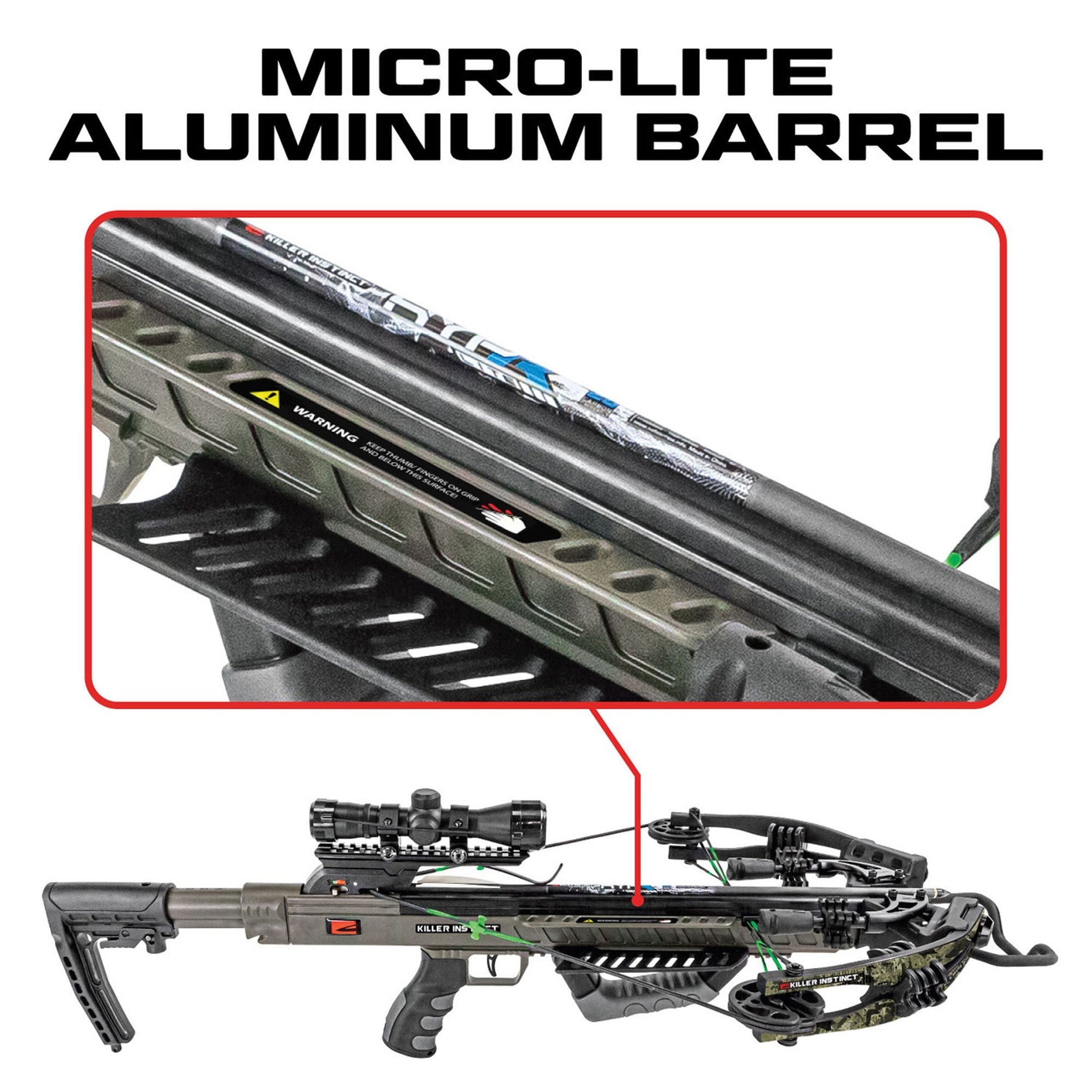 Killer Instinct BOSS 405 FPS Crossbow Package with 4x32 Illuminated Scope