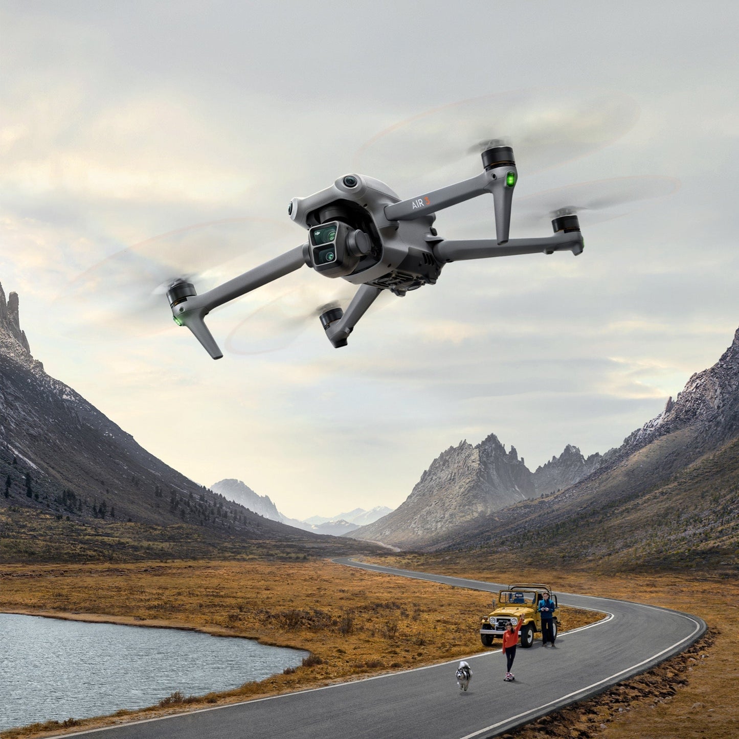 DJI Air 3 Drone Fly More Combo with RC-N2 Controller Complete Kit