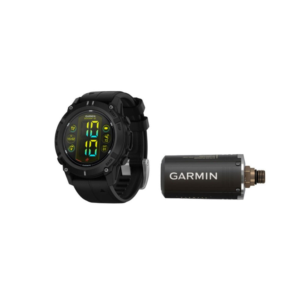 Garmin Descent G2 45mm GPS Dive Smart Watch Black with T2 Transceiver Bundle