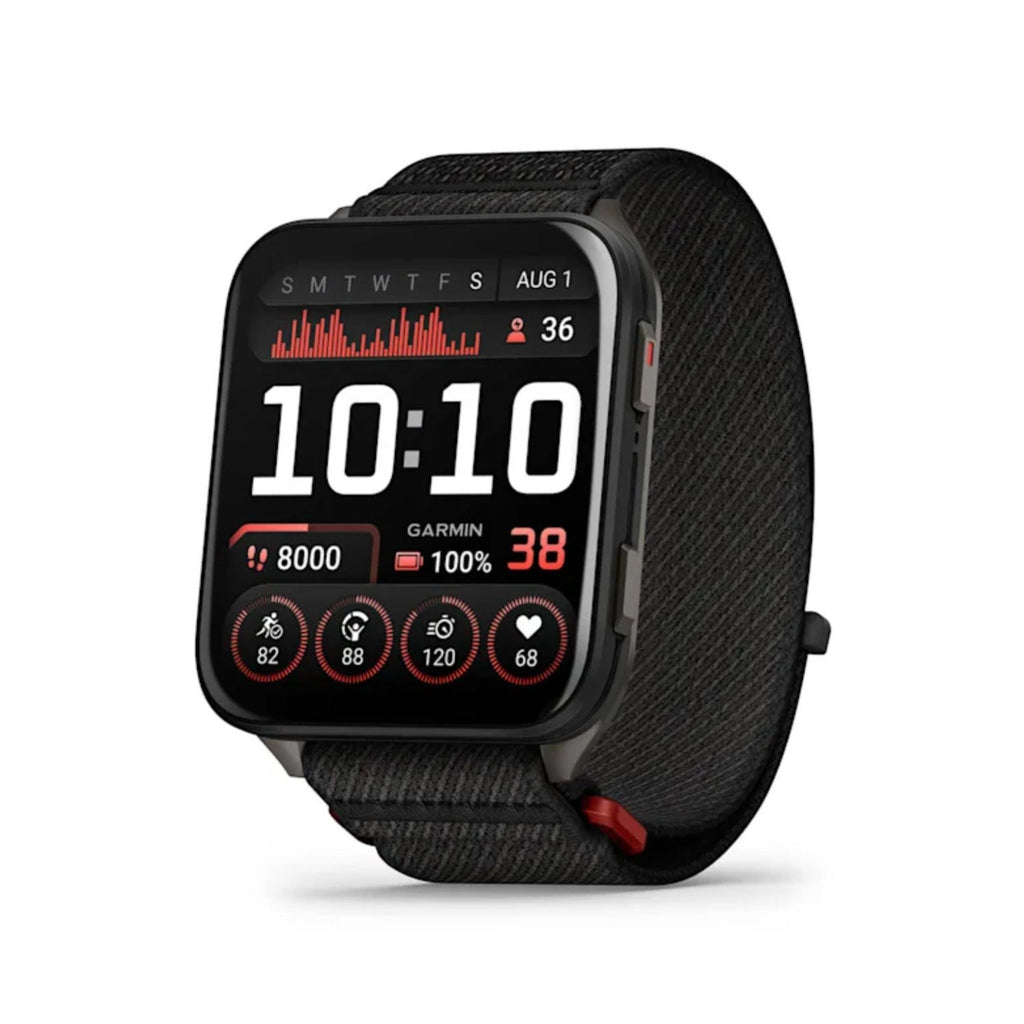 Garmin Venu X1 Black with Slate Titanium Caseback and Black ComfortFit Band