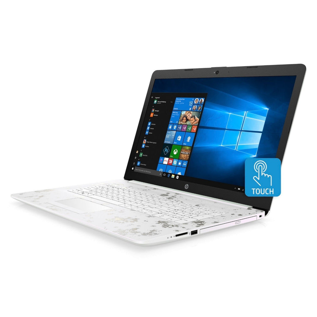 HP Laptop, 15.6" HD Touch, Intel Core i5-8250U, 8GB RAM, 1TB HDD, Microsoft 365 Personal 1-Year (Pearl White) (Certified Refurbished)