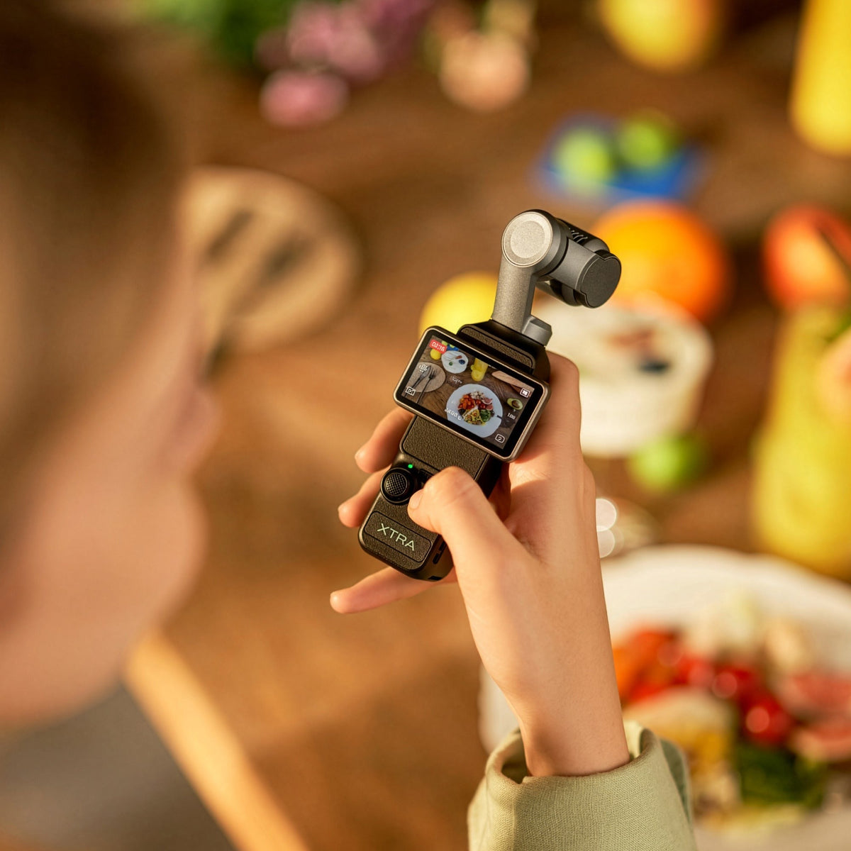 Xtra Muse Gimbal Action Camera with 4K/60fps Video Recording and Smart Tracking