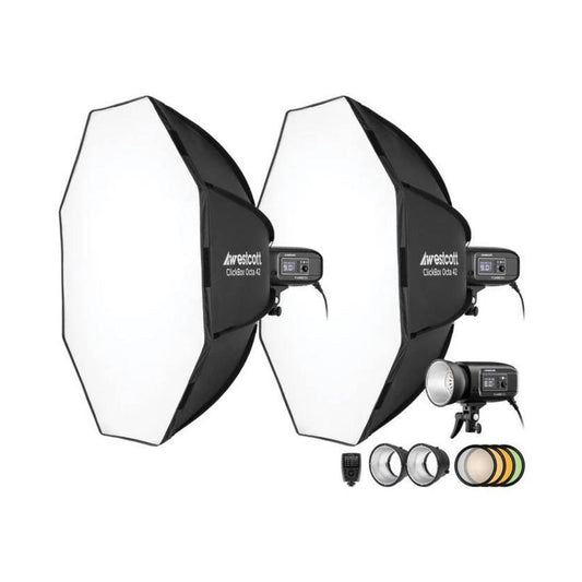Westcott FJ400-SE 3-Light Studio Strobe Kit (110V) with FJ-X3 M Multi-Brand Wireless Trigger