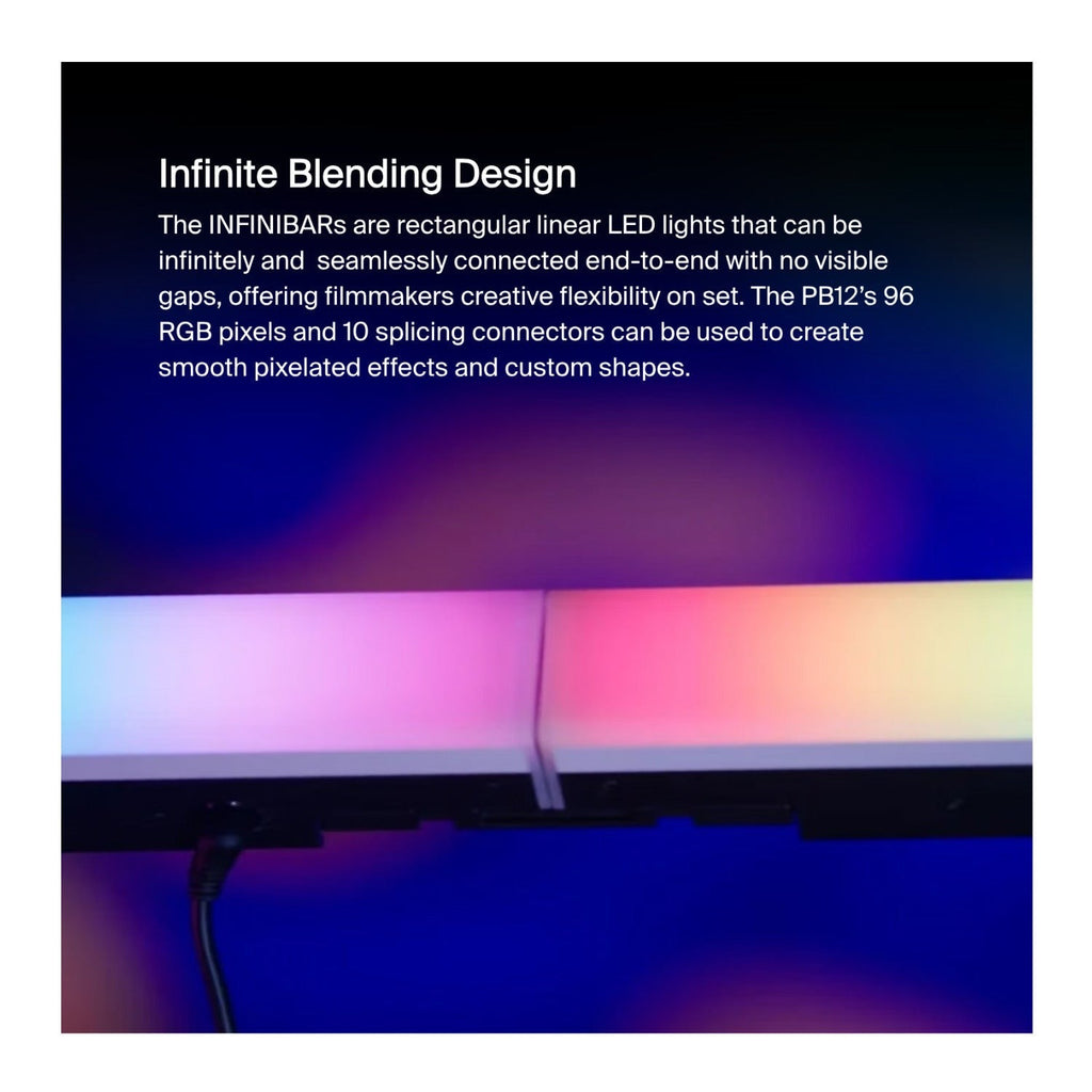 Aputure Infinibar PB12 Pixel Bar with Softbox, Grid and Connector (4 Items)