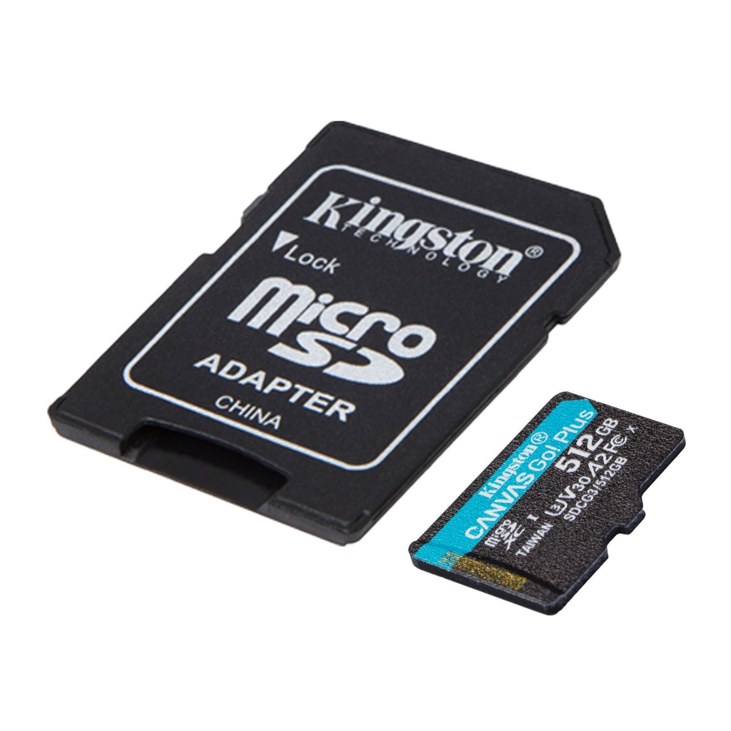 Kingston 512GB Canvas Go Plus UHS-I microSDXC Memory Card with SD Adapter