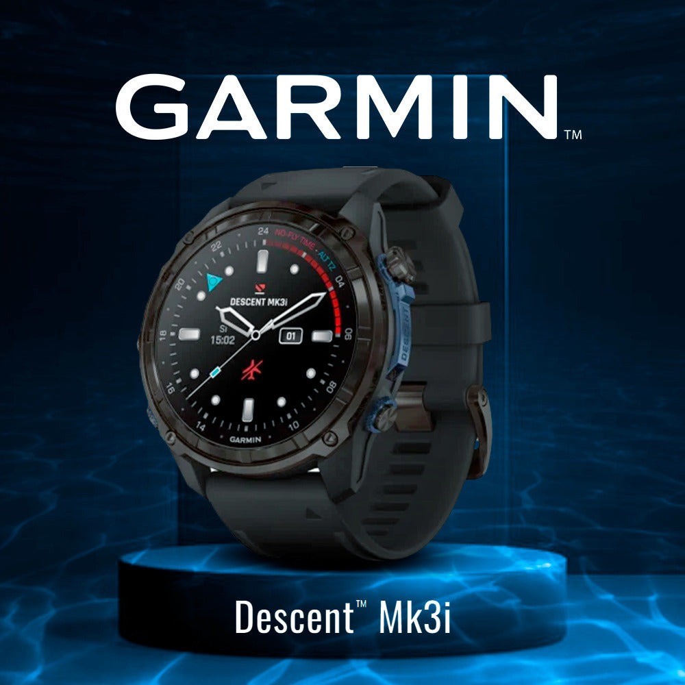 Garmin Descent Mk3i Watch-Style 51mm Dive Computer (Carbon Gray, Black Band) Bundle